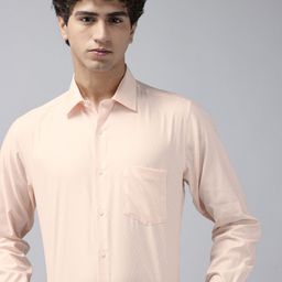 Van Heusen Custom Fit Textured Pure Cotton Formal Shirt-picture-31