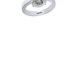 GenZcomplex White Brass Zircon Finger Ring-image-65