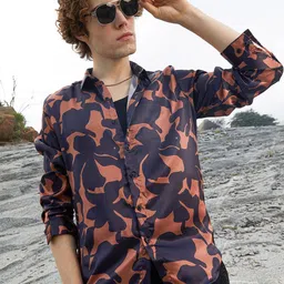 Campus Sutra Men Comfort Opaque Printed Casual Shirt-picture-16