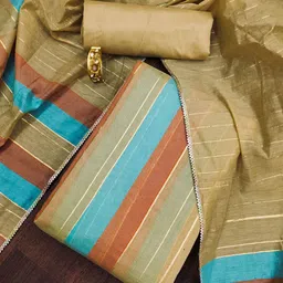 SAINOOR Striped Woven Design Unstitched Dress Material-image-25