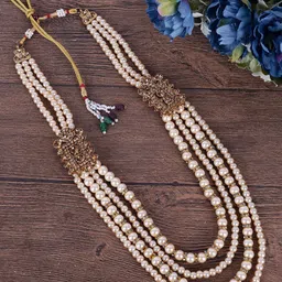JIYANSHI FASHION Gold-Plated Pearls-Beaded Minimal Necklace-22