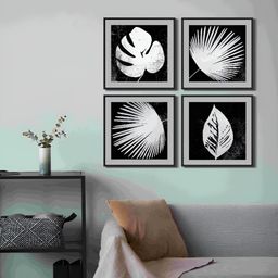 999Store Black & White 4 Piece Canvas Other Wall Paintings-picture-3