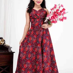 DMP FASHION Girls Floral Printed A-Line Top-picture-18