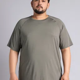 CULT Men Dark Grey Ultimate Running Plus Size T-shirt-6
