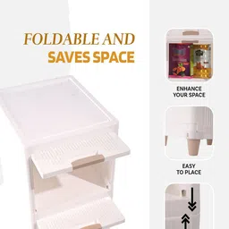 Kuber Industries White Set of 5 Regular Multi-Utility Organisers image 5
