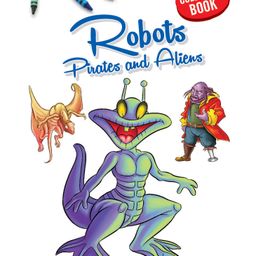 Coloring Book Robots Pirates And Aliens - English-10