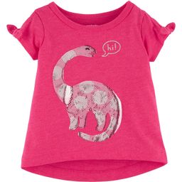 Carter's Dinosaur Split Shoulder Hi-Lo Tee - Fuchsia-image-54