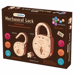 Funvention Mechanical Lock DIY STEM Based Learning Utility Kit - Multicolor-26