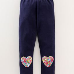 Kookie Kids Full Length Leggings Rabbit Patch - Navy Blue-image-43
