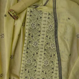Jaipur Kurti Floral Embroidered Pure Cotton Unstitched Dress Material-image-96