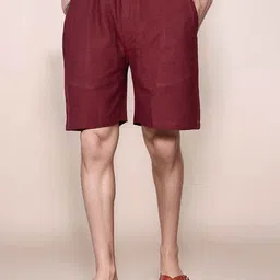 amzira Men Pure Cotton Boxers Mens Maroon Boxers- S-image-17