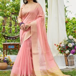 all about you Floral Woven Design Saree-image-27