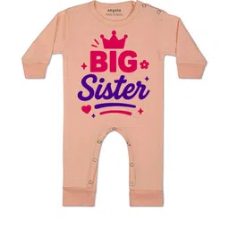 Arvesa Kids-Unisex Peach Cotton Rompers-picture-17
