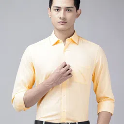 Arrow Manhattan Slim Fit Textured Pure Cotton Formal Shirt-picture-19