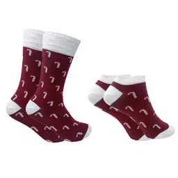 Mint & Oak Unisex Pack Of 2  Patterned Calf-length Socks image 2
