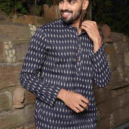 Ethnic India Men Geometric Kurta-picture-55