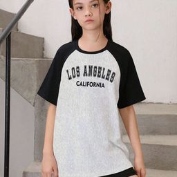 LOCAVESTIR Girls Printed T-shirt-17