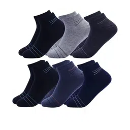 Akeeta Unisex Pack Of 6 Striped Ankle Length Socks-picture-23