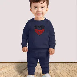 MITANSH Kids Pack of 2 Printed Round Neck Sweatshirt With Jogger-26