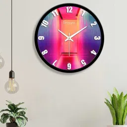 vibecrafts Rainbow Multicolour Plastic Wall Clock-picture-48