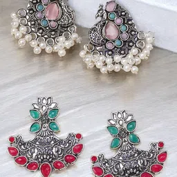 OOMPH Floral Drop Earrings-image-69