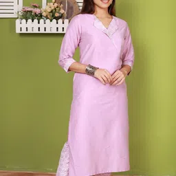 NEED APPARELS Women Straight Pure Cotton Kurta with Trouser-13