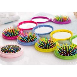 cosmo hub COSMO HUB2 Inone Travel Friendly Mini Hair Comb With Mirror image 5