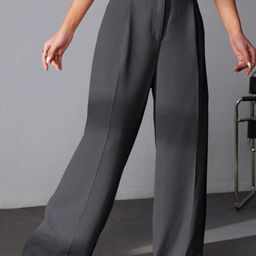 Next One Women Smart High-Rise Easy Wash Pleated Trousers-picture-37