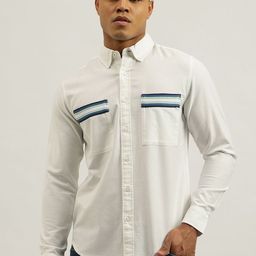 United Colors of Benetton Men Solid Button-Down Collar Cotton Casual Shirt-picture-41