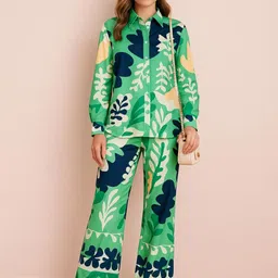 TRENBEE Printed Shirt With Trousers Co-Ords-image-25