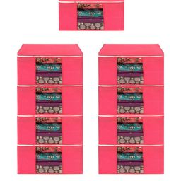AMAK INC Pink Fabric Multi-Utility Wardrobe Organisers-picture-21