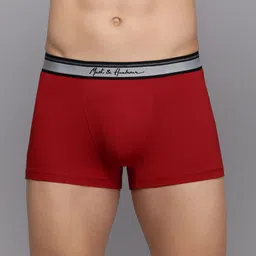 Mast & Harbour Men Solid Low Rise Short Trunk M&H_002_TRK_MRN(GB)_1PC-picture-26