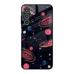 QRIOH Galaxy In Dream Printed Lightweight Silicone Samsung Galaxy M35 5G Glass Back Case-image-39