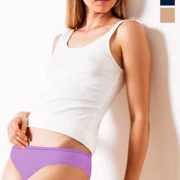 Heelium Pack Of 3 Odour-Free Mid-Rise Hipster Briefs P3-W-Brief-BGELAVNB-S-image-96