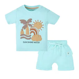 My Milestones Boys Printed T-shirt with Shorts-image-89