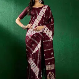 DIVASTRI Woven Design Saree With Blouse-image-88