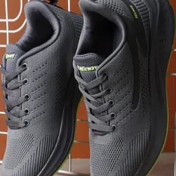 HITWAY Grey Non-Marking Mesh Walking Sports Shoes-image-124
