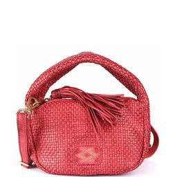 KOMPANERO Women Textured Baguette Tasselled Leather Satchel Bag-7