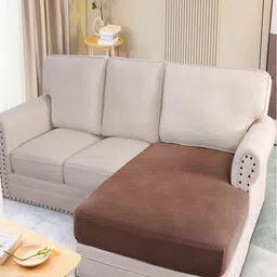 HOKIPO Brown Jacquard Sofa Cover-picture-57
