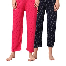 FIT N FAME Women Pack of 2 Printed Cotton Pyjamas-picture-41