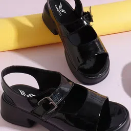 carrito Women Solid Block Heel Sandals-picture-47