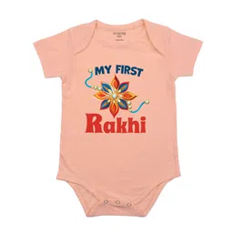 FFLIRTYGO Infants My First Rakhi Printed Envelope NeckBodysuit-image-77