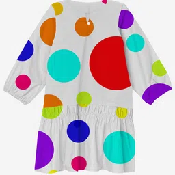 Anaario Polka Dot Print Organic Cotton A-Line Dress-picture-14