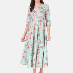 StyleOcean Women Floral Print A-Line Maxi Dress-image-19