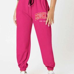 TABADTOD Women Printed Relaxed Loose Fit Joggers Trousers-picture-6