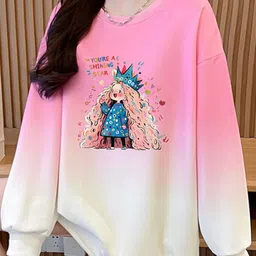 JC Mode Women Cotton Colourblocked Graphics PrintedRound Neck Casual Sweatshirt-image-46
