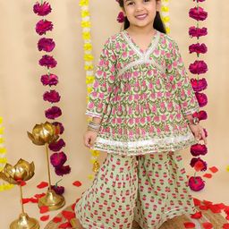 BownBee Girls Printed Palazzos-image-31