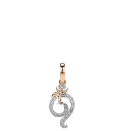 VALANOVA Women 18 Kt Rose Gold Lab Grown Pendant Diamond-picture-31