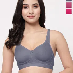 College Girl Pack Of 3 Full Coverage Lightly Padded Minimizer Bra-image-24