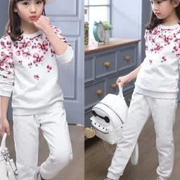 Pink Angel Unisex Kids Printed Pure Cotton Sweatshirt and Joggers-image-57